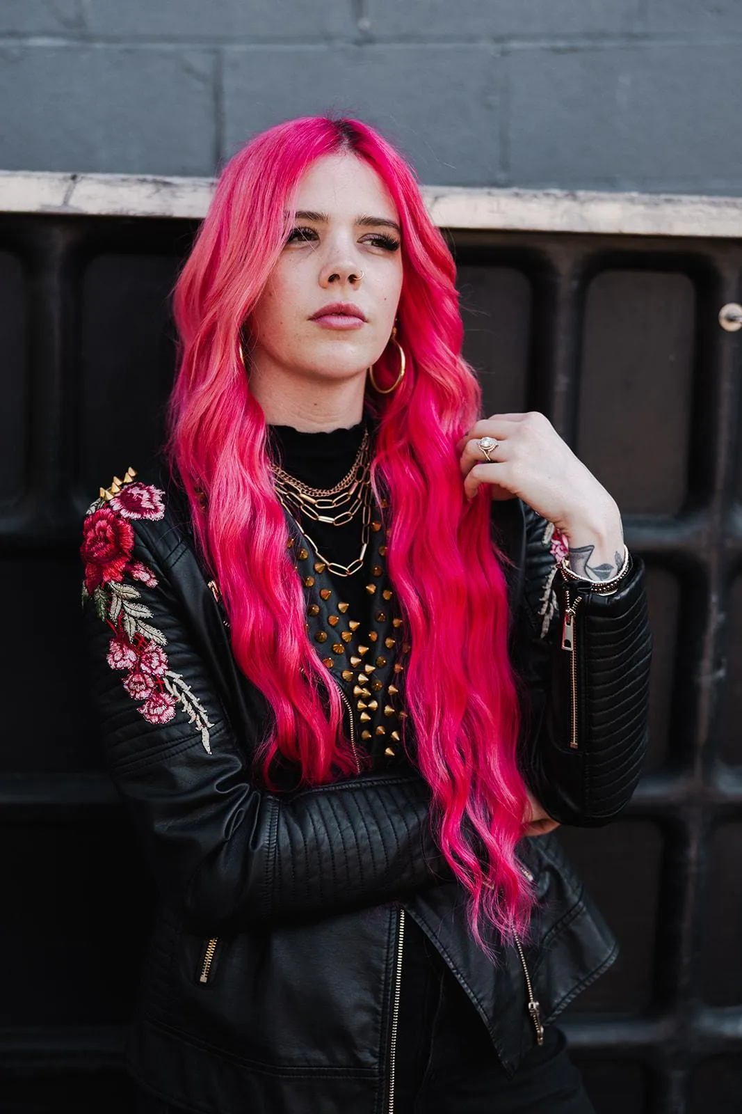 Victoria with pink hair, founder of Flourish CRM for creative businesses