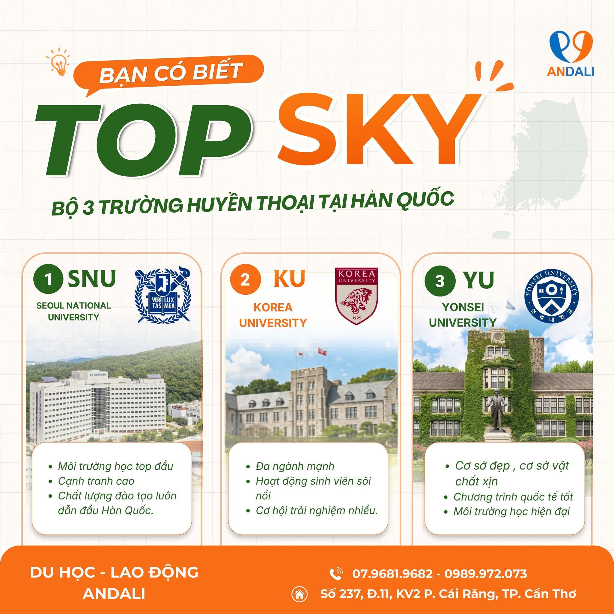 3 Trường Đại Học TOP SKY Huyền Thoại Tại Hàn Quốc – Ước Mơ Của Hàng Triệu Du Học Sinh