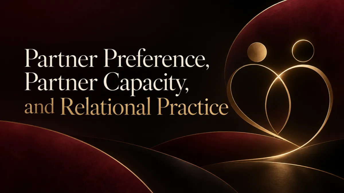 Partner Preference, Partner Capacity, and Relational Practice