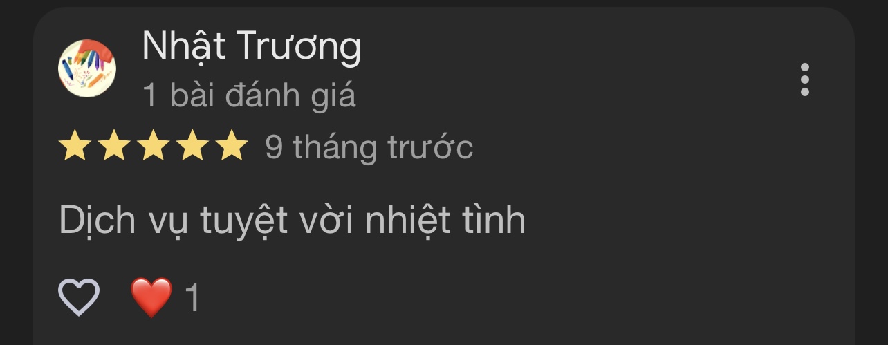 Đánh giá 5 sao của khách hàng về dịch vụ trị liệu và chăm sóc tại Zheng Sport Cần Thơ