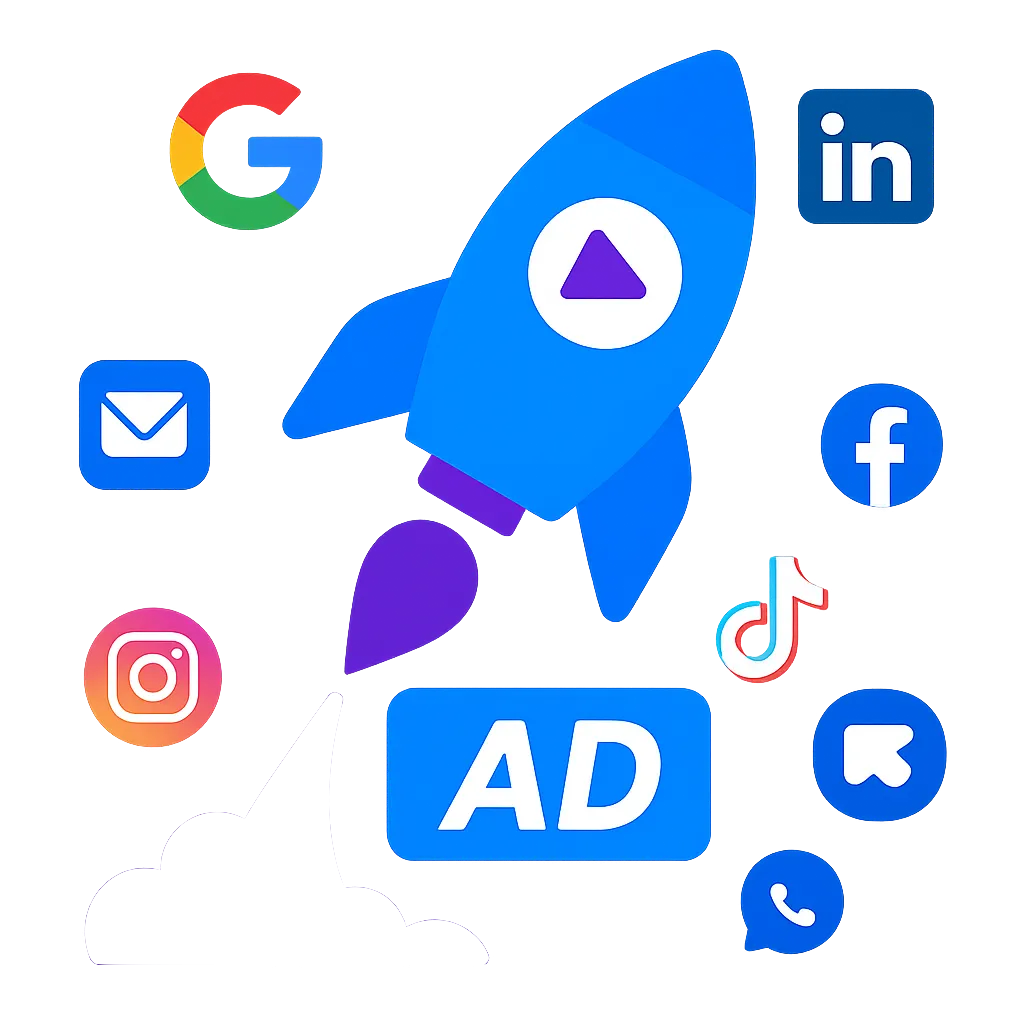 Ad manager dashboard to launch and track campaigns