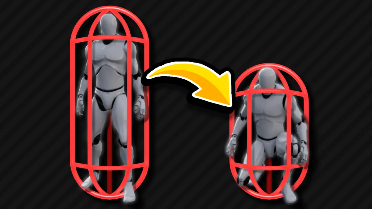 Crouching with Perfect Capsule Adjustment in Unreal Engine 