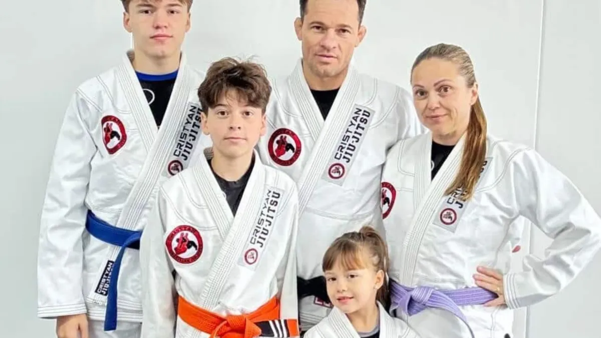 practicing martial arts at Cristyan Brazilian Jiu-Jitsu Academy