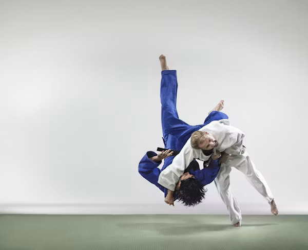 practicing martial arts at Cristyan Brazilian Jiu-Jitsu Academy