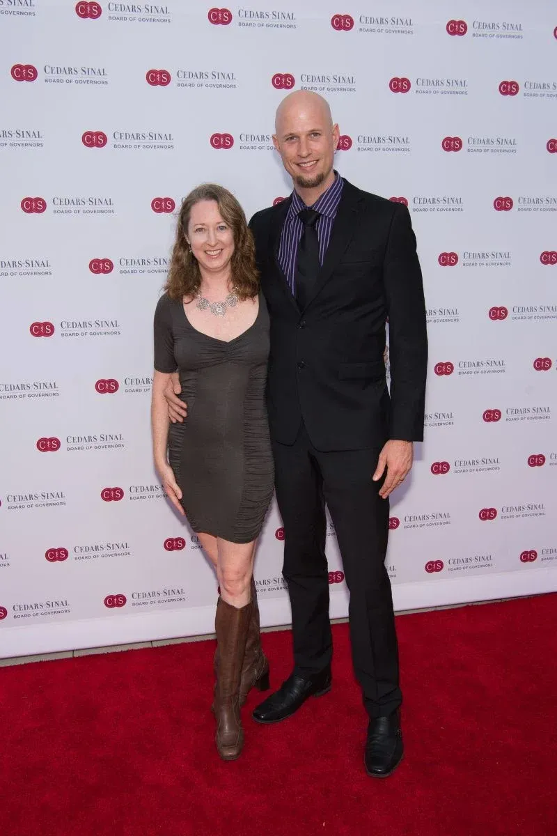 Jeremy and Kim Weinglass on red carpet for Cedars Sinai Board of Governors Gala at Beverly Hilton