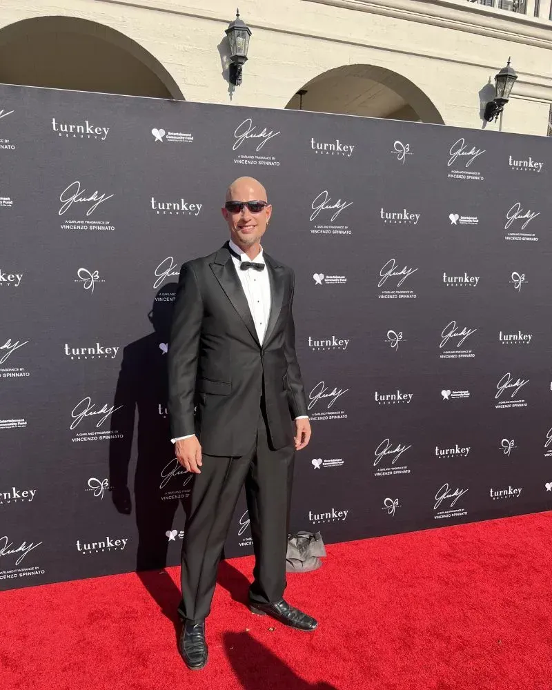 Jeremy Weinglass red carpet arrival for Judy Garland 100 birthday gala and perfume launch at The Ebell Los Angeles
