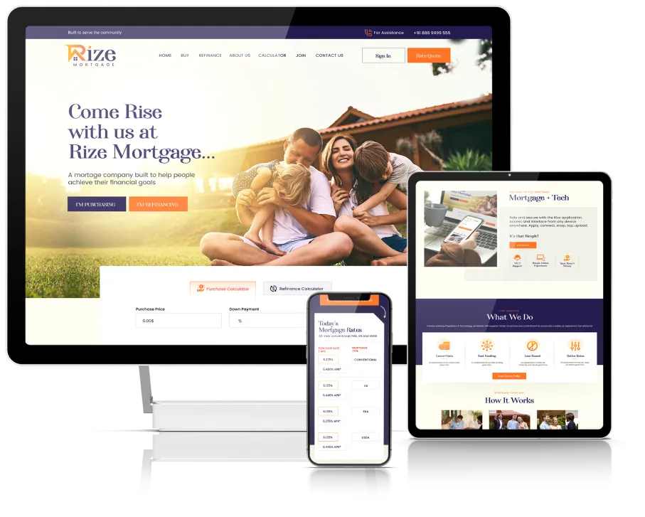 Welcome To Rize Mortgage and Fin-Tech