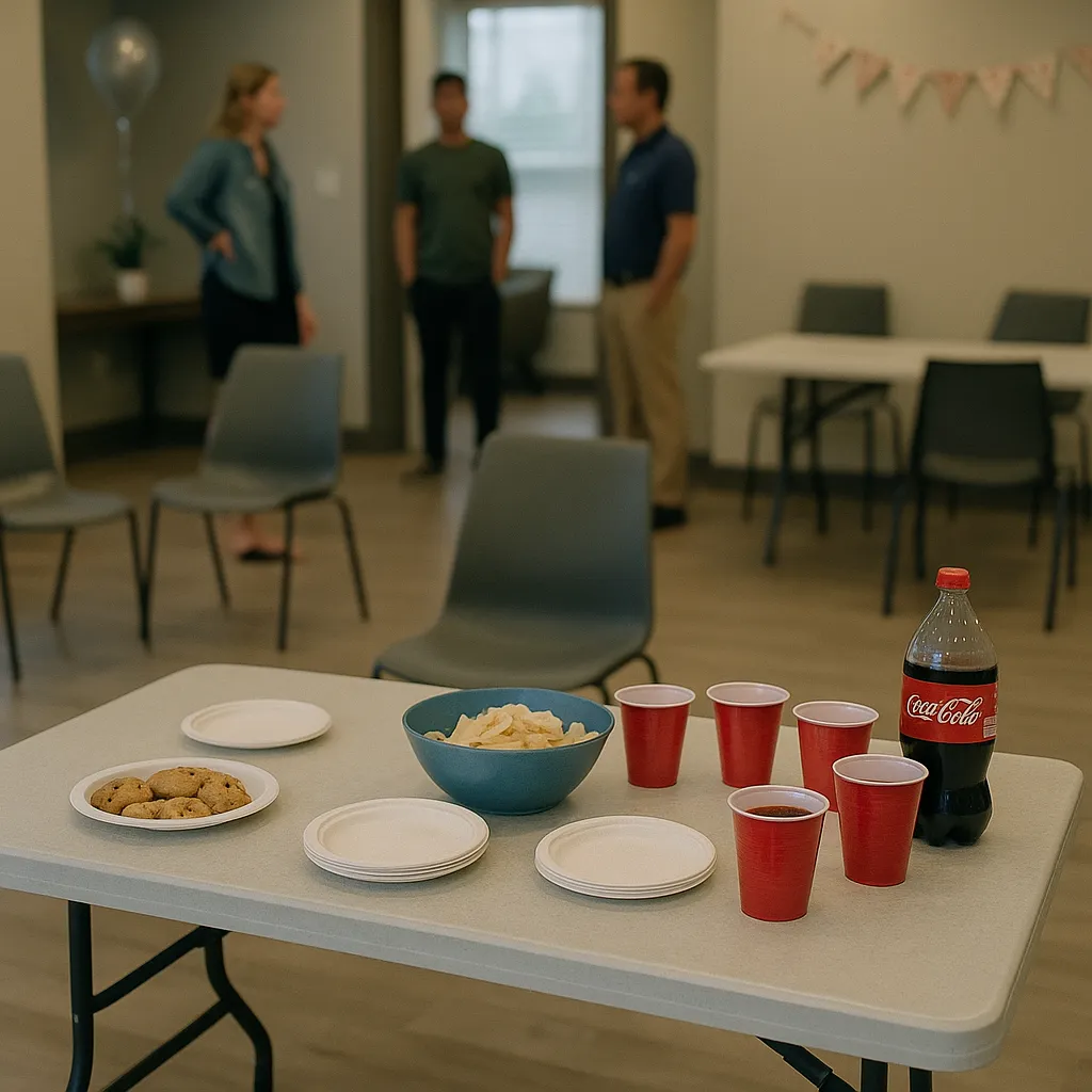 Low attendance at a poorly planned apartment event