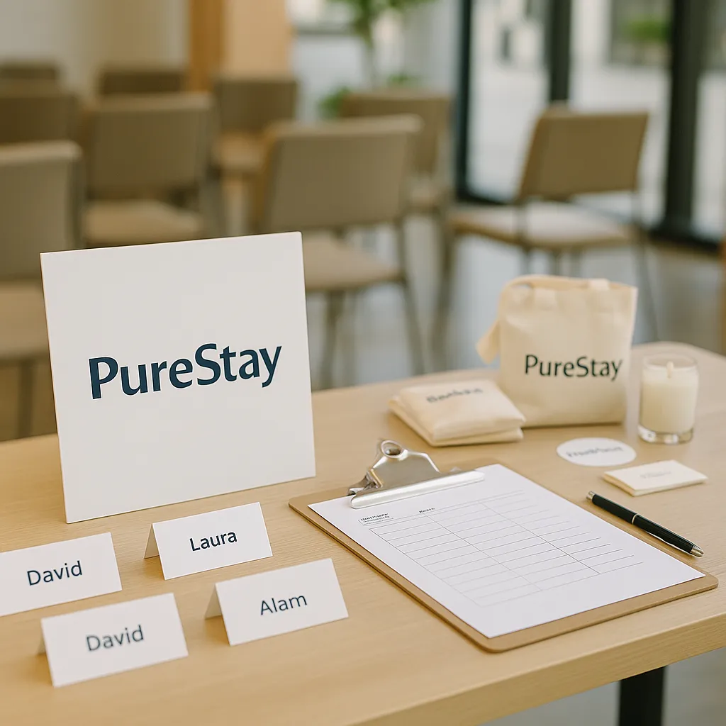 Branded PureStay resident experience setup at Charlotte property