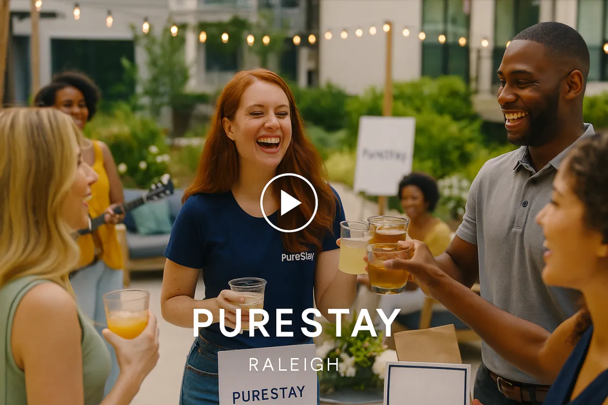 PureStay event content used for apartment marketing in Raleigh