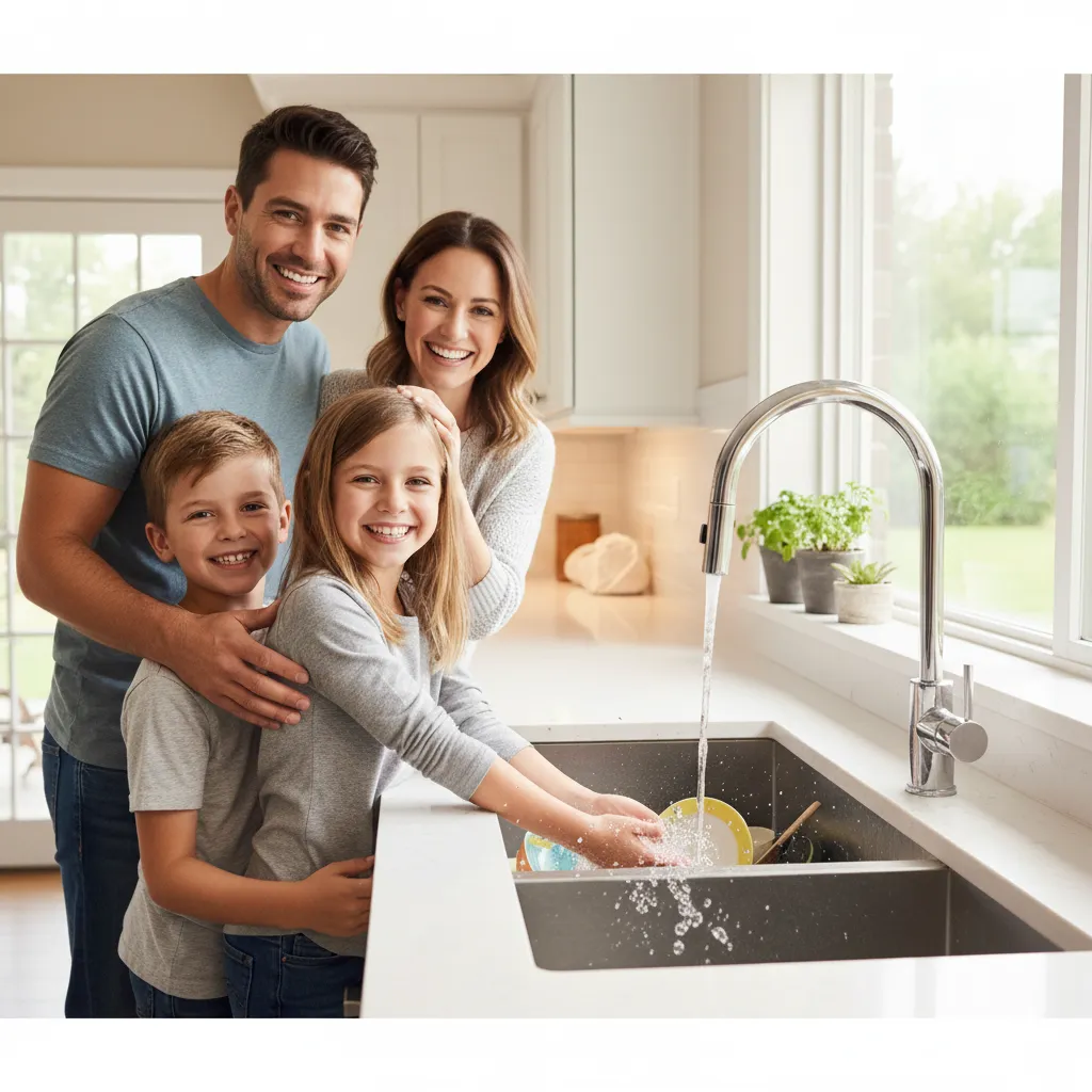 Whole-home water system benefits illustration