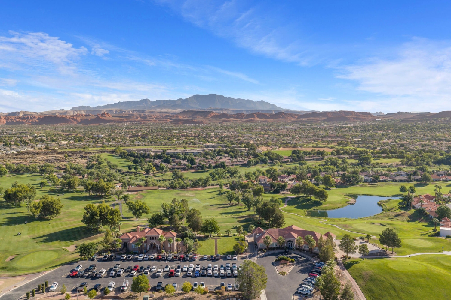 Homes overlooking Sunbrook Golf Club in St. George Utah