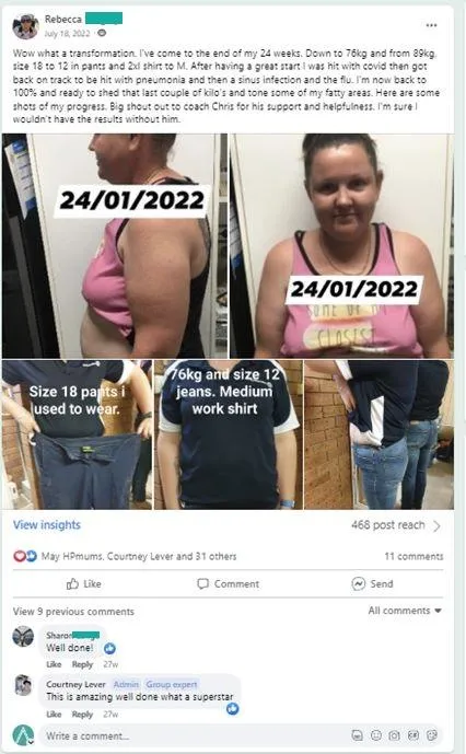 Weight Loss Program Supportive Members