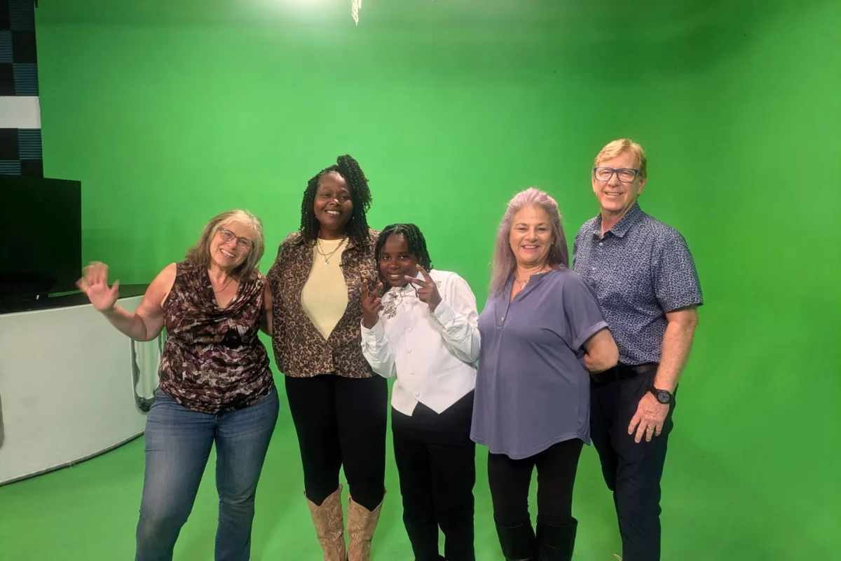 Behind the scenes, the production team is filming the Spirit of Innovation Arts Across America television show, showcasing creative storytelling and community impact