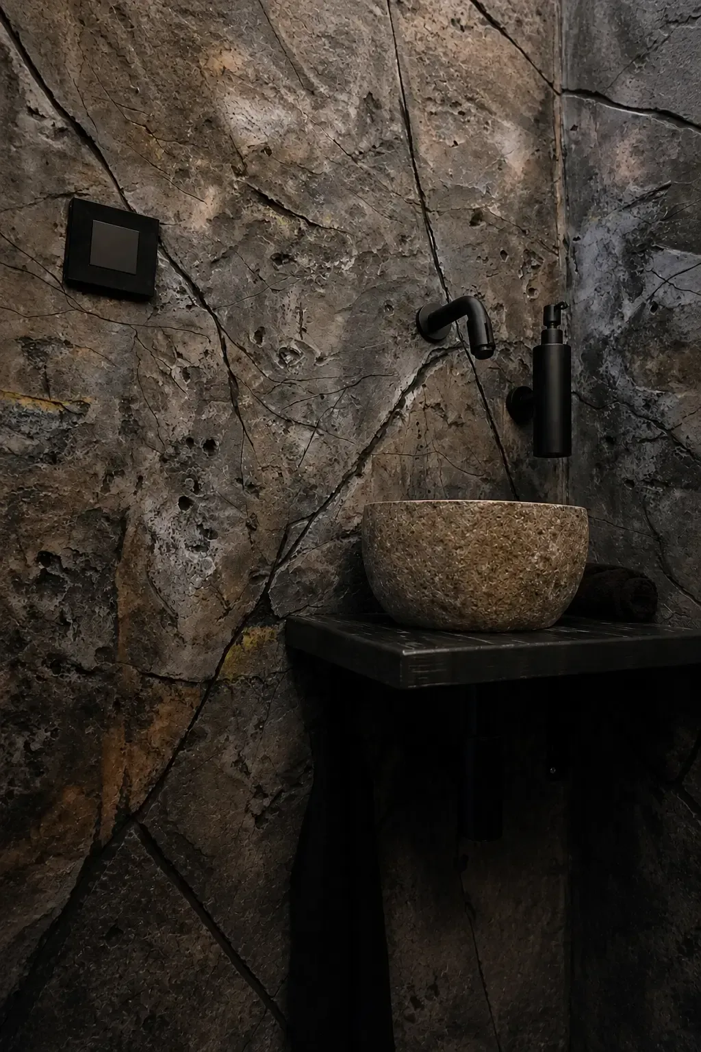 Rotswand wc gemaakt door 2BoldRocks