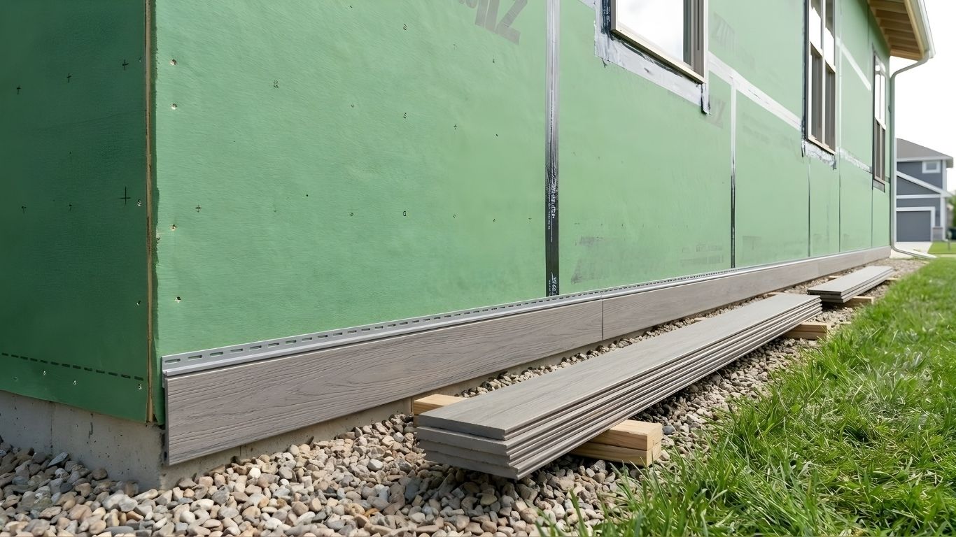 Composite Siding Installation