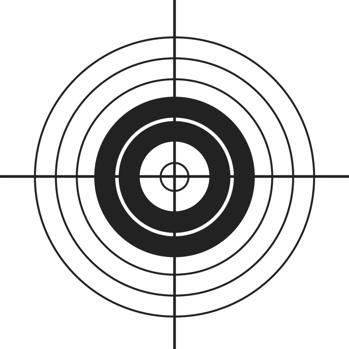 Black and white target