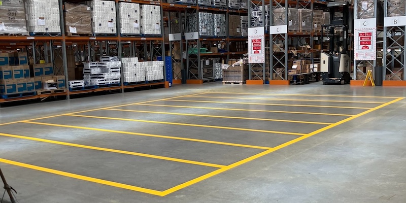 Factory and Warehouse Markings | Pave-Mark Ltd