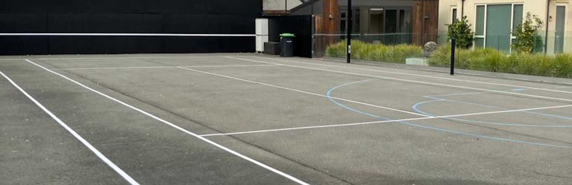 Schools, playgrounds, and sports court markings