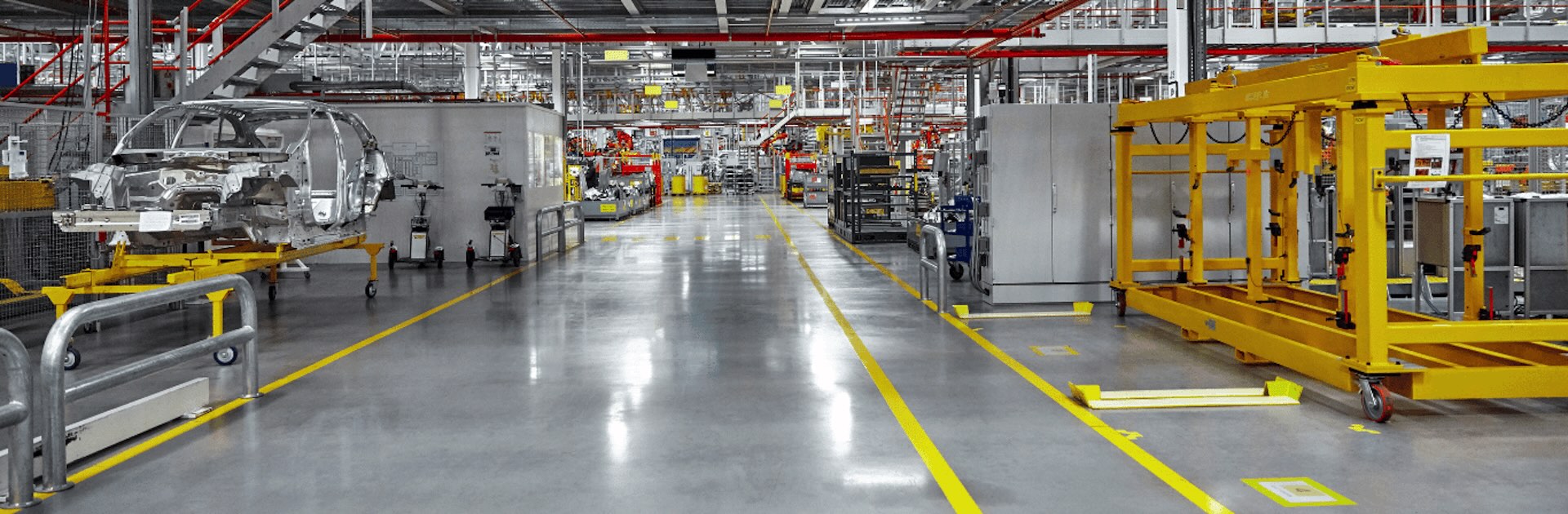 Factory and warehouse line markings
