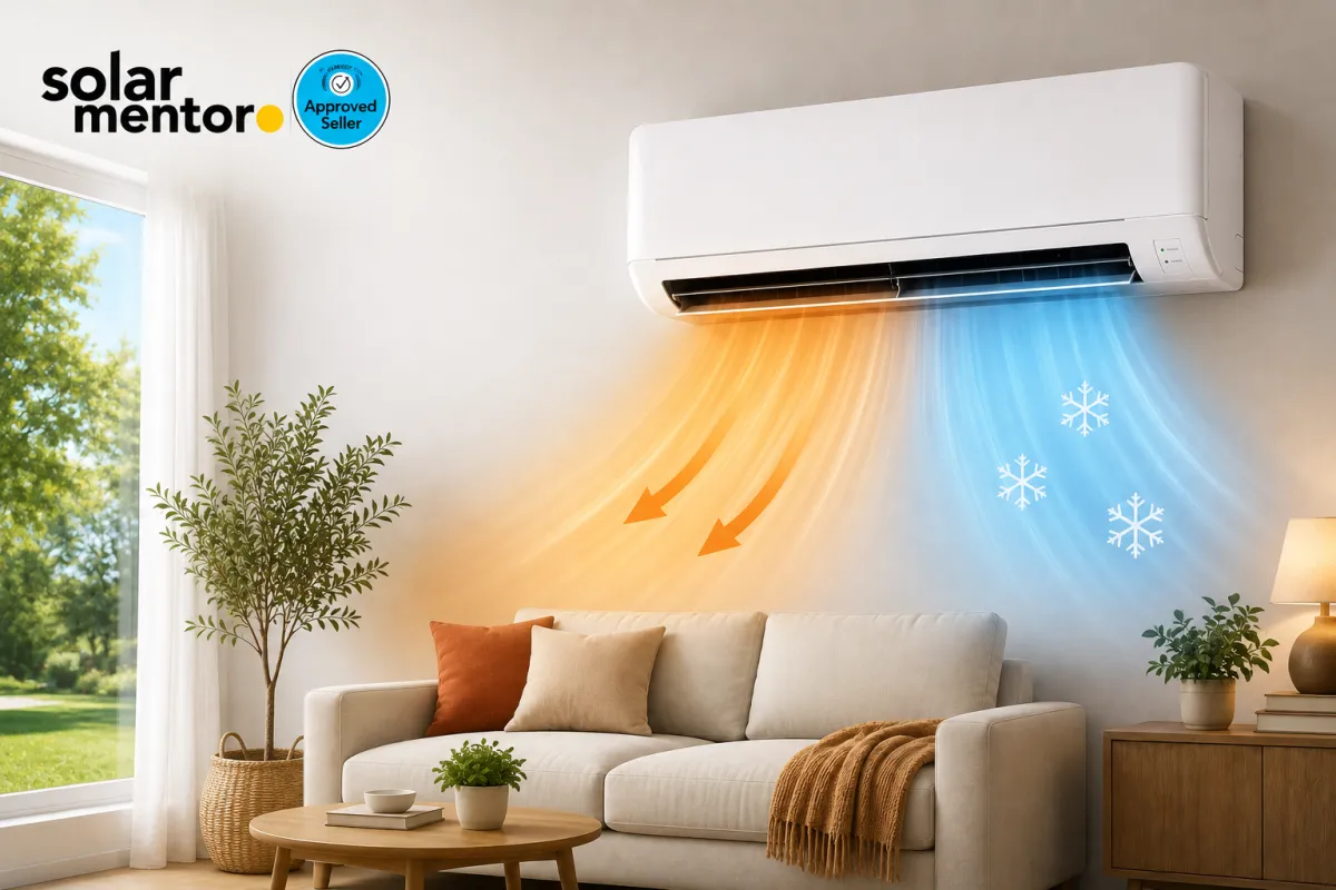 a couple of air conditioners sitting next to each other