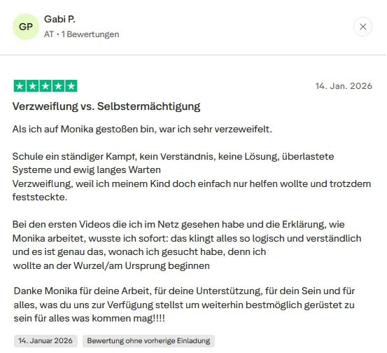 Erfahrungsbericht von Monique über Konzentration und Schulnoten