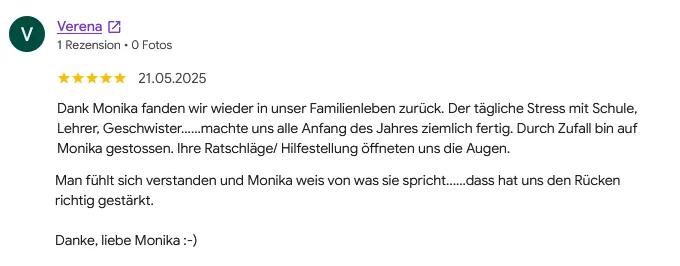 Erfahrungsbericht von Claudia über langfristigen Schulerfolg