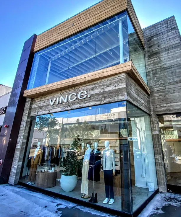 "Clean And Clear Window Washing servicing a modern commercial building with professional window cleaning in Beverly Hills CA"