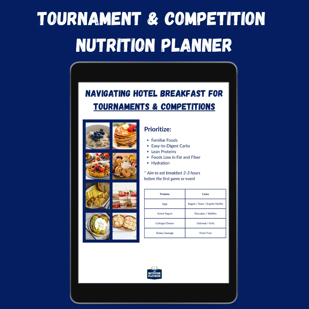 The 7-Day Nutrition Playbook for Parents - Tournament and Competition Nutrition Planner
