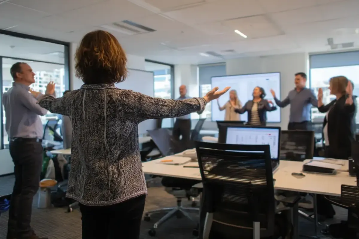 Organisational Behaviour consultation with Perth leadership team in Elizabeth Quay assessing workplace culture
