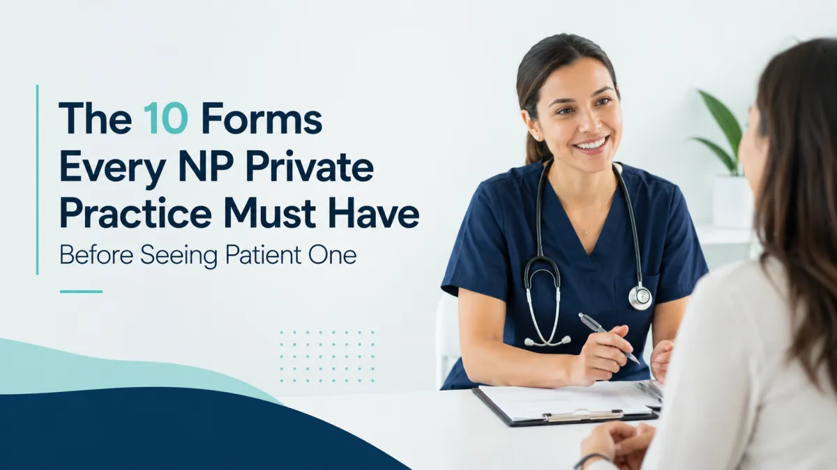 The 10 Forms Every NP Private Practice Must Have Before Seeing Patient One