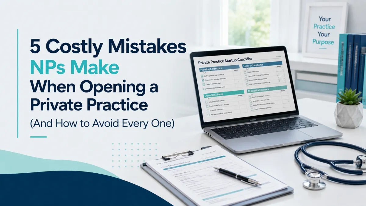5 Costly Mistakes NPs Make Opening a Private Practice