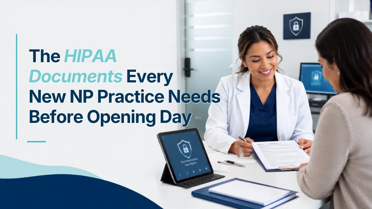 The HIPAA Documents Every New NP Practice Needs Before Opening Day
