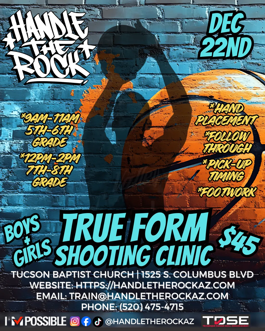 Handle The Rock Skills Training: True Form Shooting Clinic