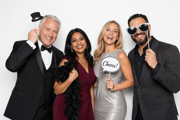 Corporate photo booth at Cipriani Wall Street elegant Financial District company event