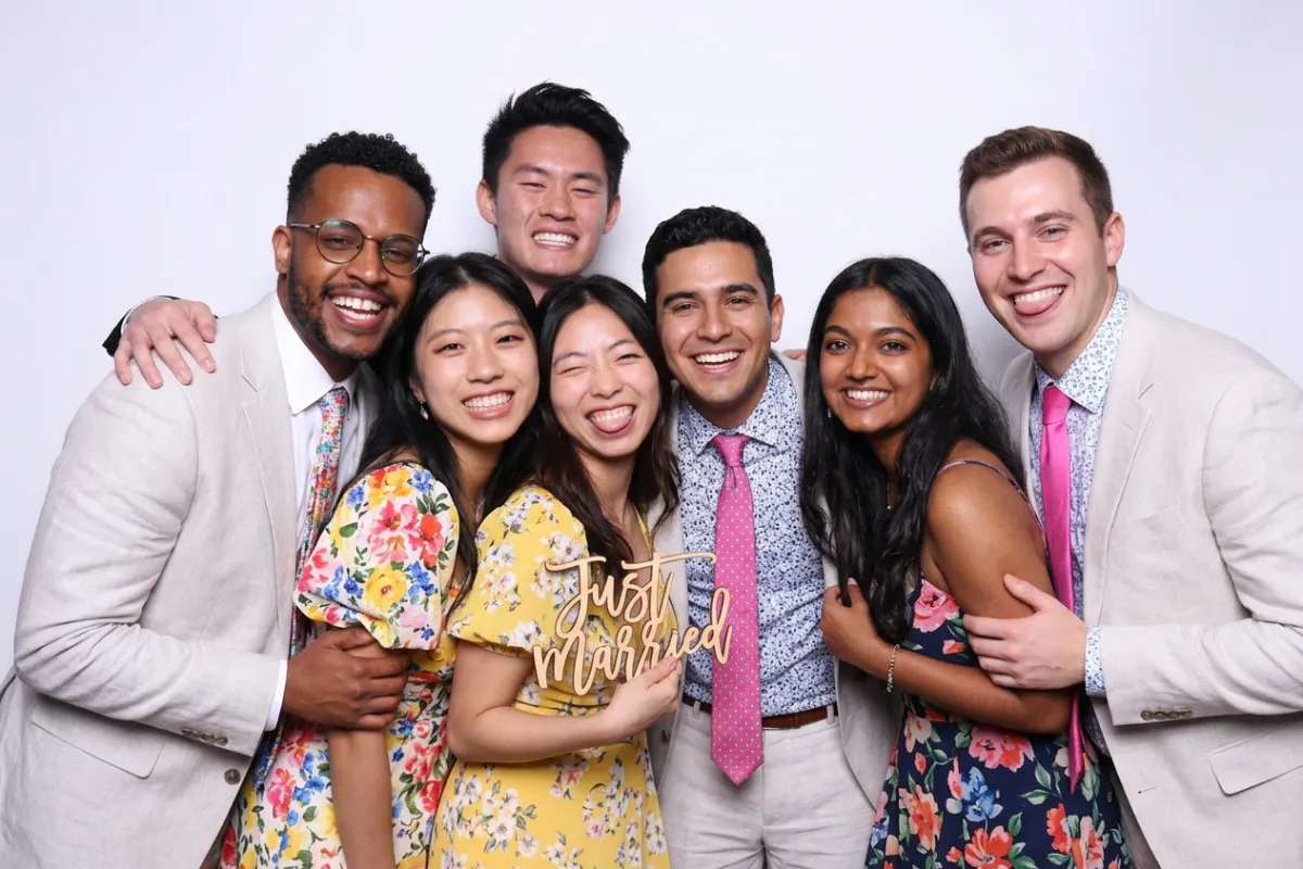 Wedding photo booth for a stylish NYC City Hall celebration