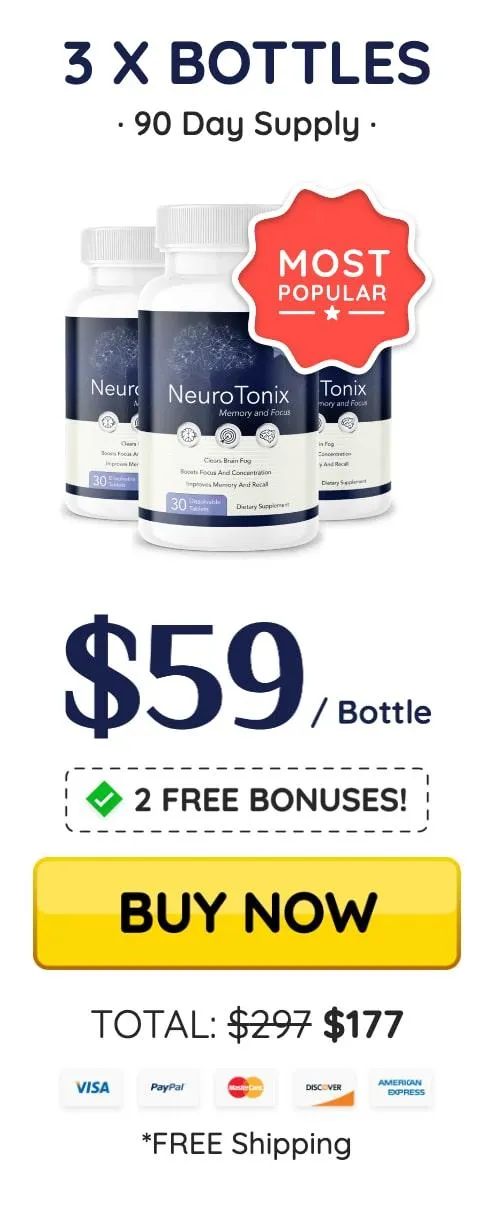 Buy NeuroTonix 3 Bottle