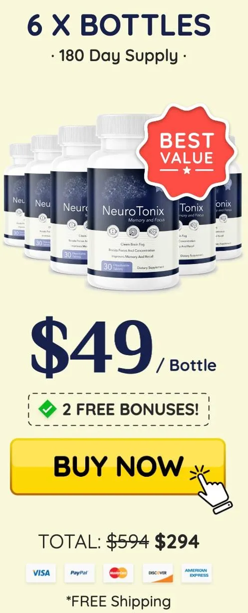 Buy NeuroTonix 6 Bottle