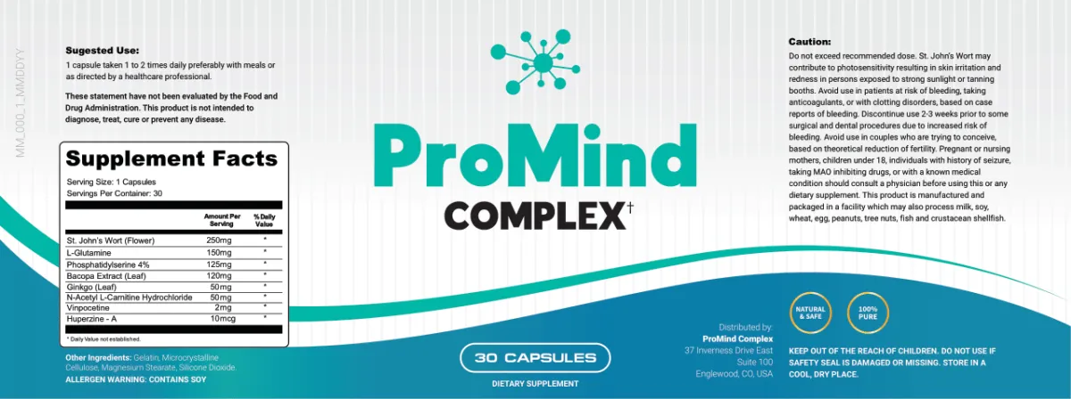 ProMind Complex Supplement Ingredients