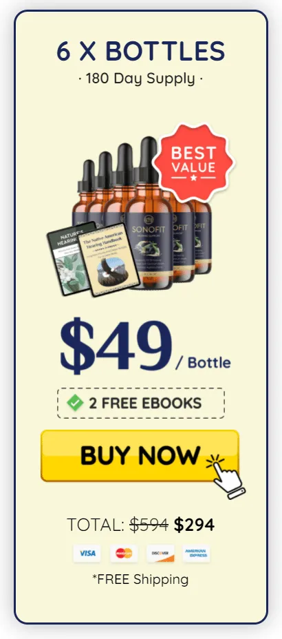 Sonofit Buy 6 bottle