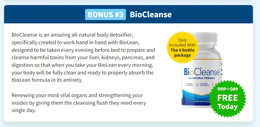 Biolean free bonuse