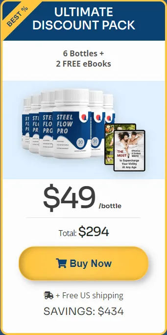 Steel Flow Pro buy 6 bottle