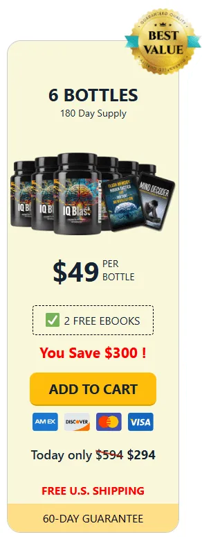 iq blast pro Buy 6 bottle