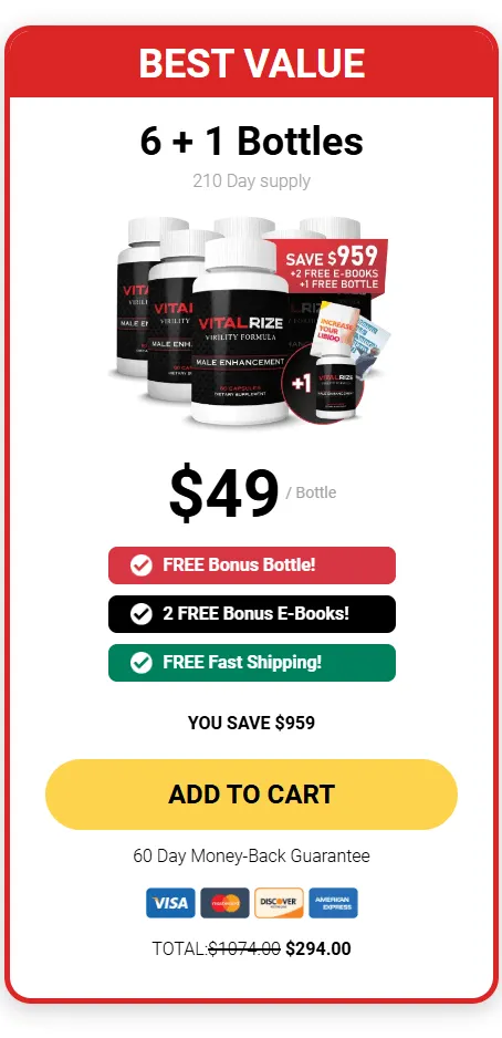 Buy Vitalrize 6 Bottle