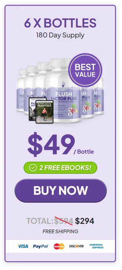 flush factor plus Buy 6 bottle