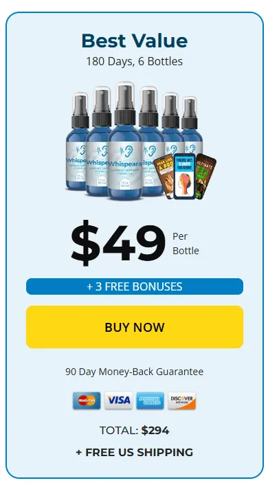whispeara Buy 6 bottle