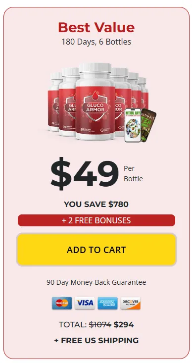 Gluco Armor buy 6 bottle