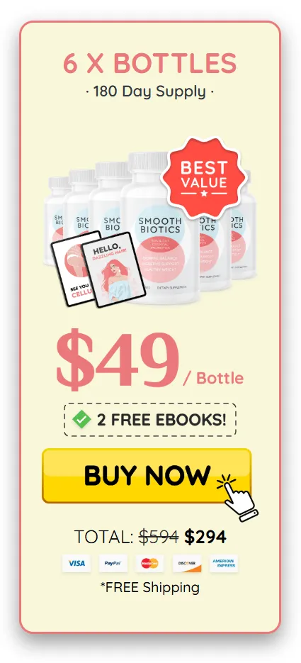 smoothbiotics Buy 6 bottle