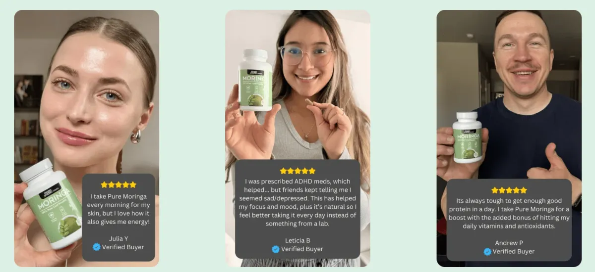 Pure moringa reviews