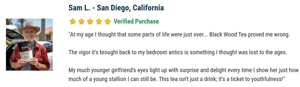 Black wood tea review
